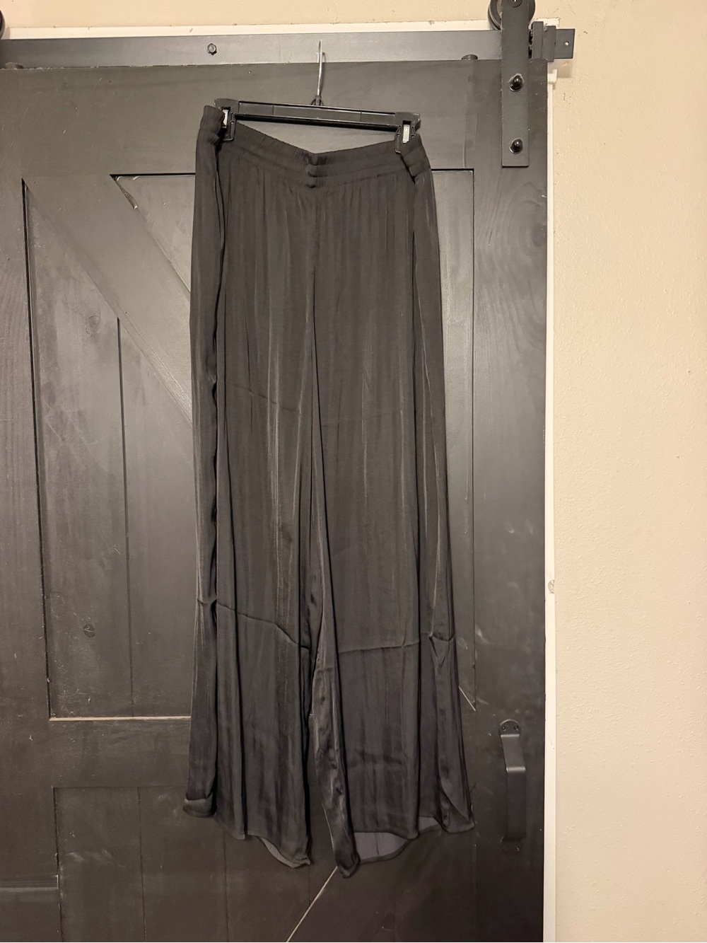 Philosophy Black Wide-Leg Pants